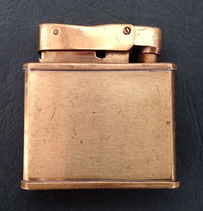 Vintage brass Penguin "Whirlwind" Lighter commemorating The Duryea - America's First, 1896.