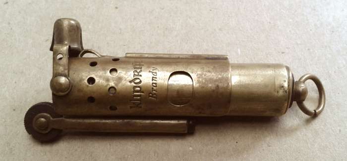 Vintage Brass Klipdrift Lighter