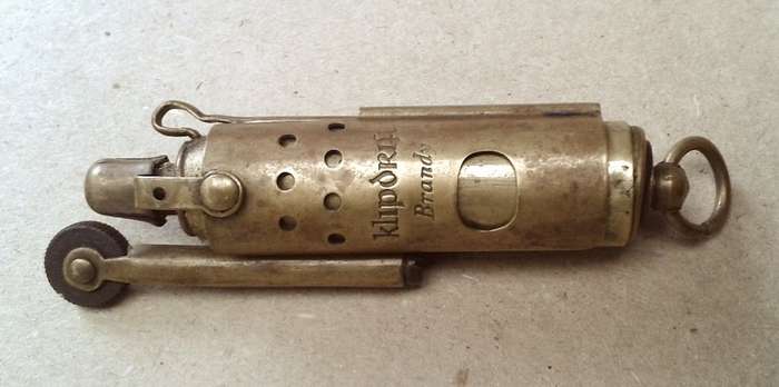 Vintage Brass Klipdrift Lighter
