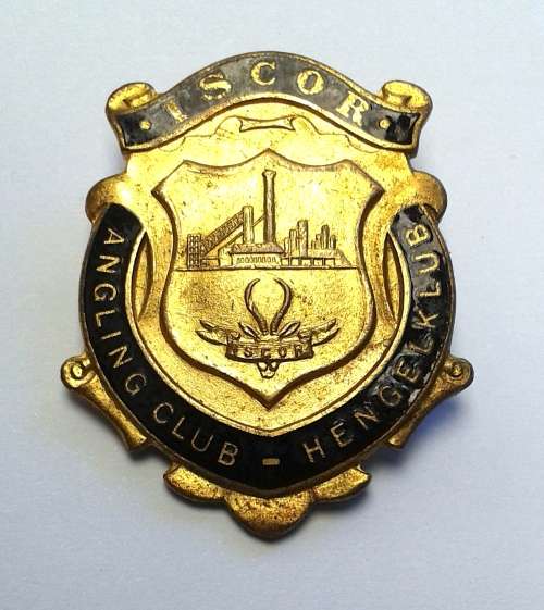 Vintage Iscor Angling Club / Hengelklub Pin Badge