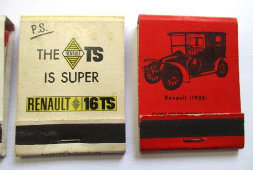 Vintage Match books - Automobile / car relate --- Renault