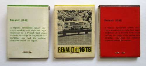 Vintage Match books - Automobile / car relate --- Renault