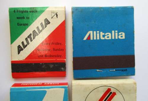 Vintage Matchbooks / matches -- Airline related - Air Cape / Alitalia / TAP