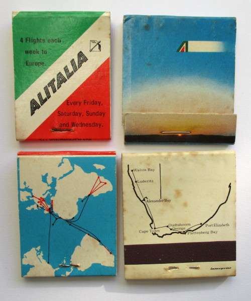 Vintage Matchbooks / matches -- Airline related - Air Cape / Alitalia / TAP