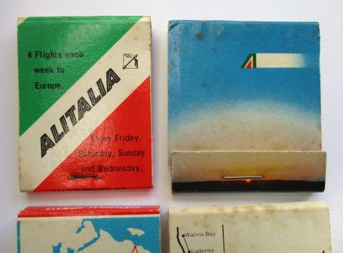 Vintage Matchbooks / matches -- Airline related - Air Cape / Alitalia / TAP