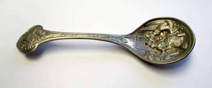 Vintage Dutch Pressed ornamental spoon