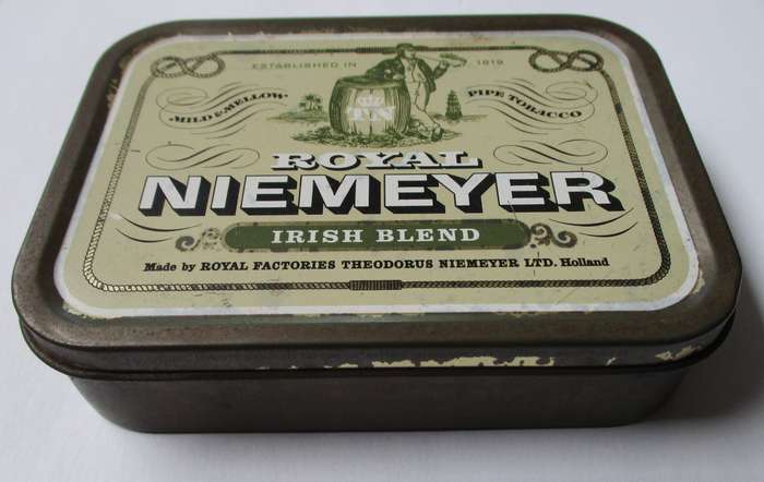 Vintage Tobacco Tin - Royal Niemayer, Irish Blend, Pipe Tobacco, made in Holland