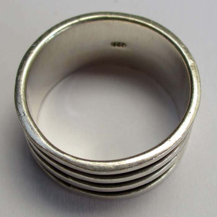 8.7 g Mens 925 Sterling silver ring - 20mm / size U