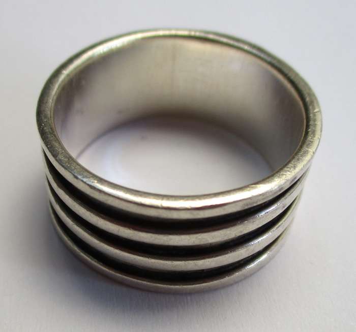 8.7 g Mens 925 Sterling silver ring - 20mm / size U