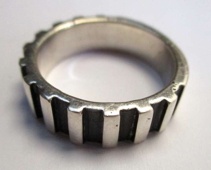 Mens Silver Ring 21mm / Size  - W  - 11g
