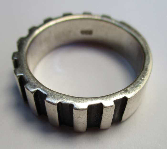 Mens Silver Ring 21mm / Size  - W  - 11g