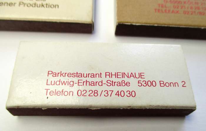 Lot of vintage Match Boxes - Bonn / Berlin etc.