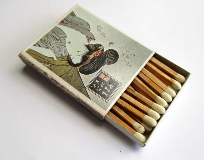 Vintage Japanese Matches / Match Box - Ukiyoe Japanese Fine Art #6