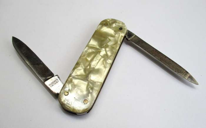 Rare - Unusual vintage folding knife / pocket knife - made in Solingen Germany