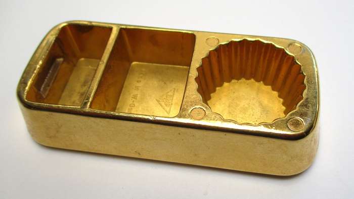 Vintage Chocolate Mould - West Germany BMF "Gold Bar" shape