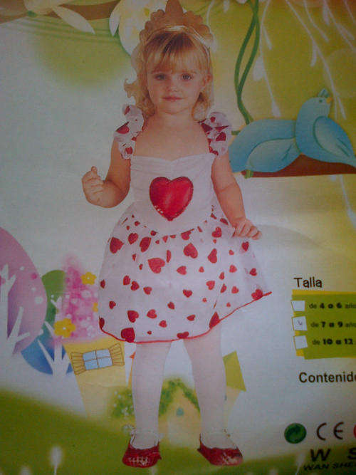 princess queen of hearts Halloween dress 3 on auction