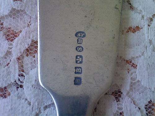 QUITE LARGE (SILVER?) SOUP LADLE