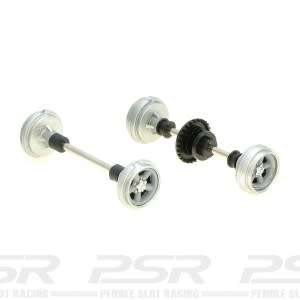 MRRC Cheetah axle kit [Frt & RR axles, w/ tyres]