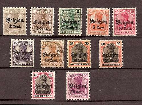 DEUTSCHES STAMPS WITH OVERPRINTS  USED
