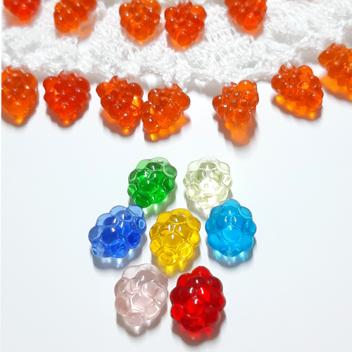 GRAPE Glass Beads ***LEMON YELLOW*** (sold separately)