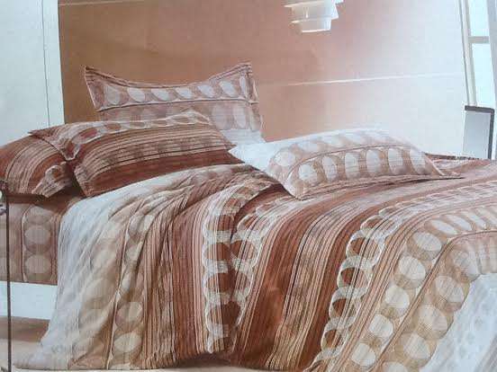 6 Piece - Cotton Feel - Bed Linen - Queen Size- Duvet Cover Set