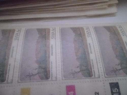 42 sealed sleves of unused stamps