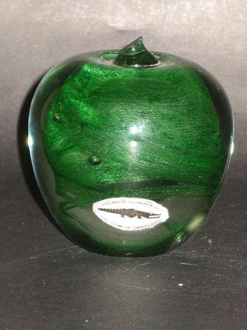 CRAZY R1 NGWENYA APPLE GLASS PAPERWEIGHT