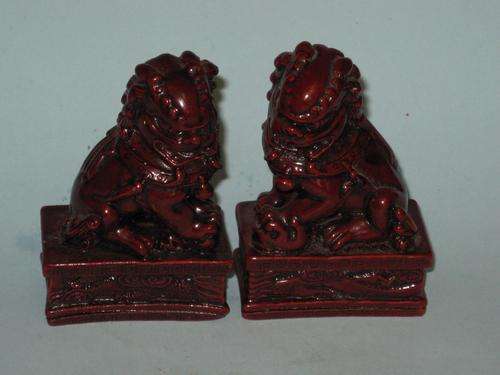 PAIR OF CHINESE TEMPLE DOGS