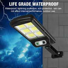 Solar LED 6 COB PIR Motion Sensor Outdoor Streetlight