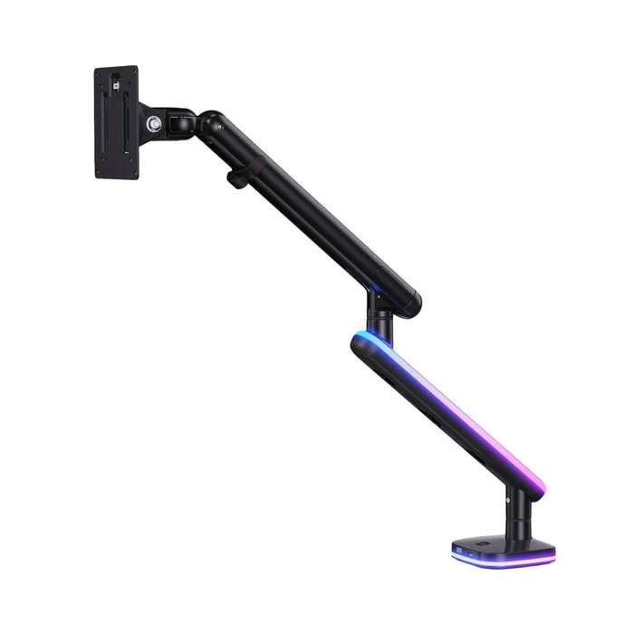 DIYF - 13 Inch - 32 Inch Single Monitor Arm Desktop Mount with RGB Light Belt