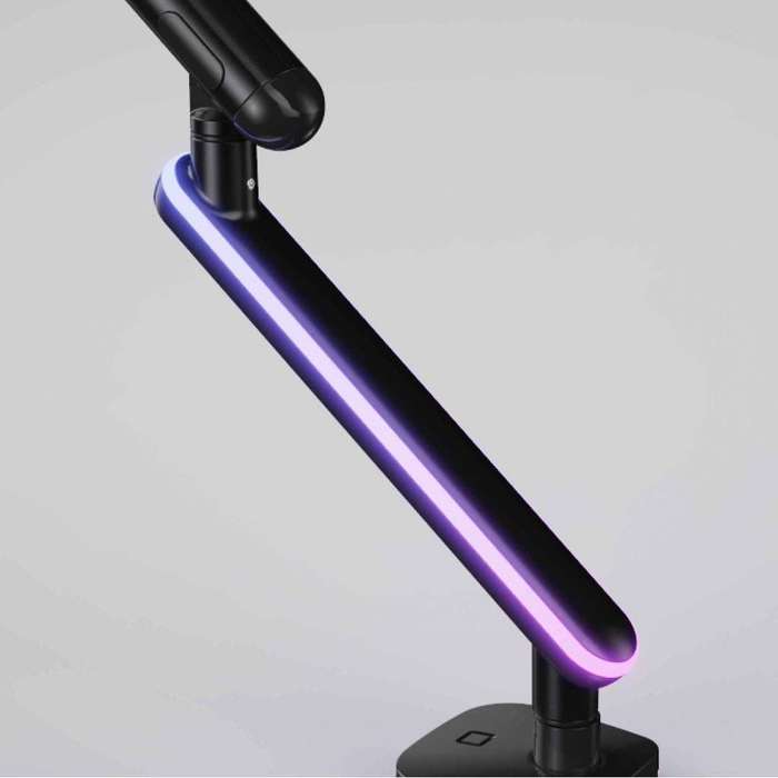 DIYF - 13 Inch - 32 Inch Single Monitor Arm Desktop Mount with RGB Light Belt
