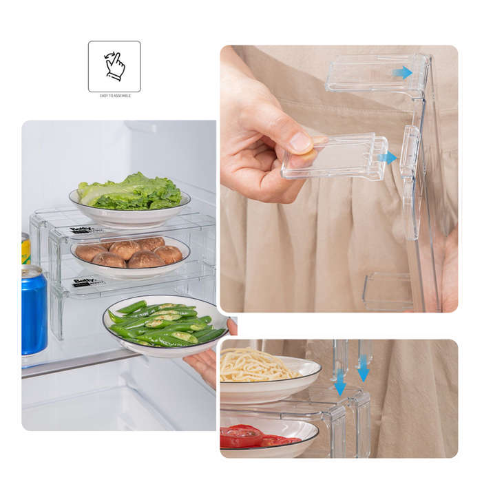 Betty`s Home &Beauty - Stackable Refrigerator Shelf Organiser