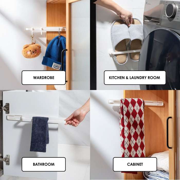 Betty`s Home & Beauty - Adhesive Clothing Rail