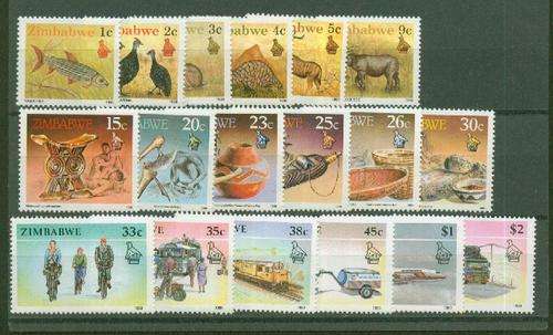 ZIMBABWE-1990 A DIFFICULT LOT OF VERY FINE UMOUNTED MINT SETS