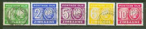 ZIMBABWE- POSTAGE DUE SET VERY FINE USED-SOME CTO