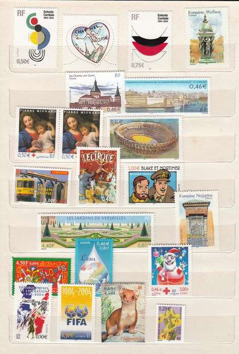 FRANCE-A SUPERB UNMOUNTED MINT LOT-4 PAGES EURO VALUES R2880.00+SEE BELOW