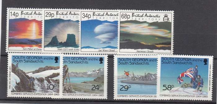 B.A.T. AND SOUTH GEORGIA-SUPERB UNMOUNTED MINT SETS    18 POUNDS