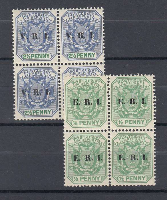 TVL- TWO SUPERB UNMOUNTED MINT BLOCKS !!