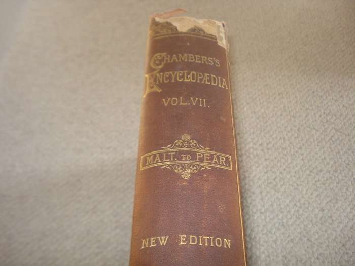 1898-RARE VOLUME VII  " CHAMBERS`S ENCYCLOPAEDIA   "  M-P  828 PAGES-I HAVE  OTHER VOLUMES !!!