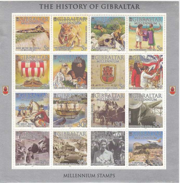 GIBRALTAR-SCARCE FULL SHEET SUPERB UNMOUNTED MINT  14 POUNDS ++