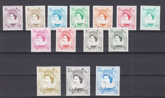 GIBRALTAR-QEII LOT INCLUDING TOP VALUES SUPERB UMM   24 POUNDS-NOT SEEN TOO OFTEN !!
