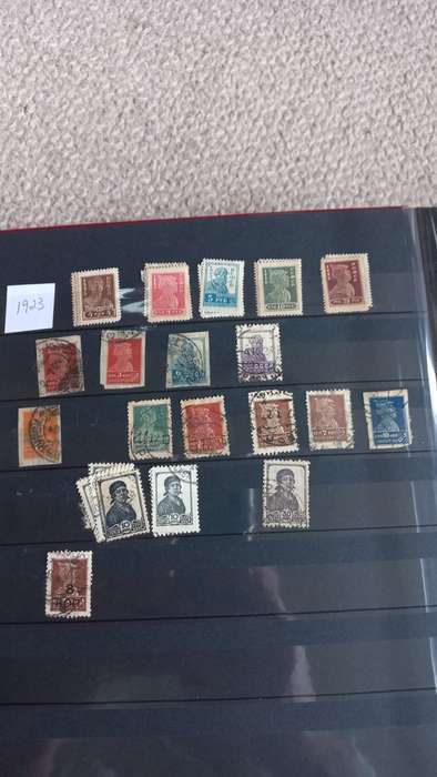 SOME SCARCE RUSSIA-1800`s TO 1930`s IN A CLEAN MASSIVE 30 DOUBLE PAGE STOCK BOOK.