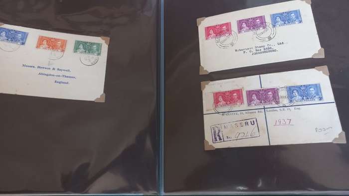 BEAUTIFUL COLLECTION OF 62  KGVI CORONATION COVERS-MOSTLY COMPLETE $$$