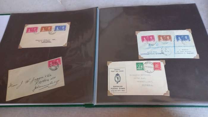 BEAUTIFUL COLLECTION OF 62  KGVI CORONATION COVERS-MOSTLY COMPLETE $$$