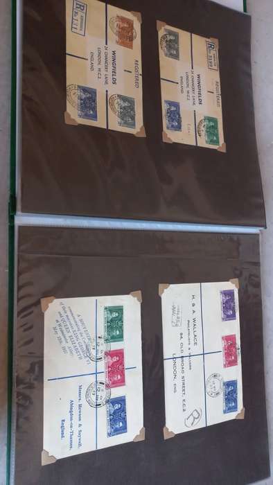BEAUTIFUL COLLECTION OF 62  KGVI CORONATION COVERS-MOSTLY COMPLETE $$$