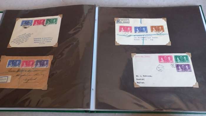 BEAUTIFUL COLLECTION OF 62  KGVI CORONATION COVERS-MOSTLY COMPLETE $$$