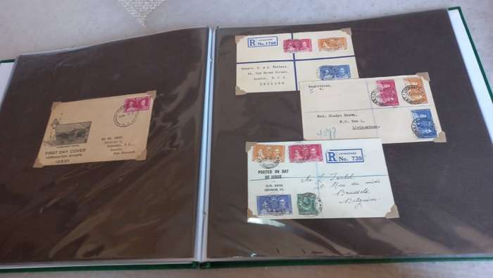 BEAUTIFUL COLLECTION OF 62  KGVI CORONATION COVERS-MOSTLY COMPLETE $$$