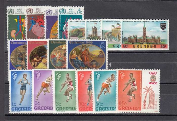 GRENADA-QEII SETS VFM.H.R.