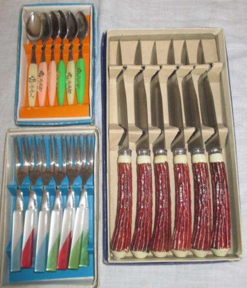THREE BOXED SETS OF CUTLERY