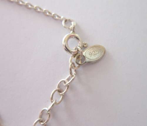 Sterling silver bracelet with quartz crystals.